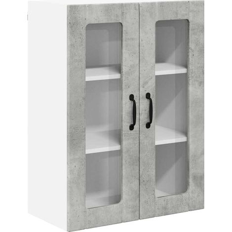 Meubles de Rangement,Armoire de cuisine Gris béton 60 x 31 x 80 cm Bois d'ingénierie CFW375627 (1/5)