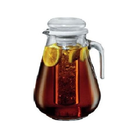 Bormioli Rocco caraffa Samoa vetro trasparente tappo bianco 3 lt