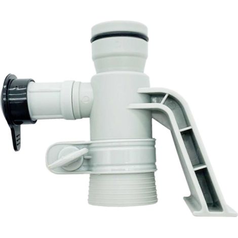 Support de tuyau de circulation d'eau pour piscine avec vanne de circulation d'air, compatible avec l'entretien des piscines hors sol, accessoires de circulation d'eau haute performance (1/5)