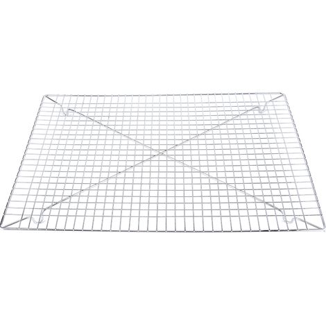 Grille de refroidissement antiadhésive en acier inoxydable pour gâteaux, pains et biscuits - Ustensiles de cuisine 46 x 33 x 2,8 cm (1/5)
