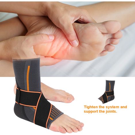 Attelle de cheville de compression respirante avec sangle élastique de protection pour femme