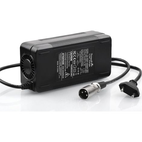 Trottinette Chargeur de Batterie 48V pour 13S Lithium Batteries électrique vélo Chargeur 54,6 V 3 A électrique Trottinette Ebike (XLR 3-Pin Male) (1/5)