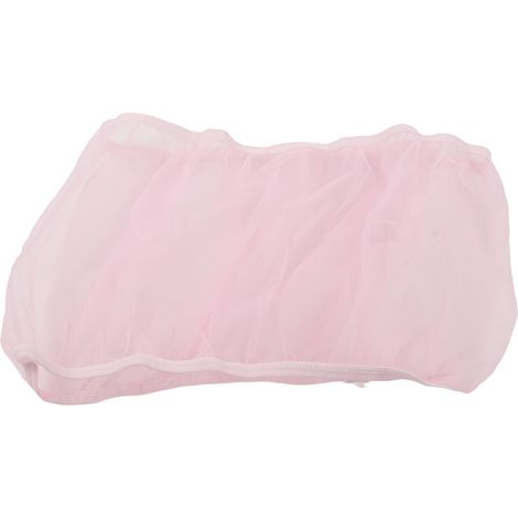 Housse de cage à oiseaux en filet de laine, ajustable, douce et anti-poussière, rose, taille L (1/5)