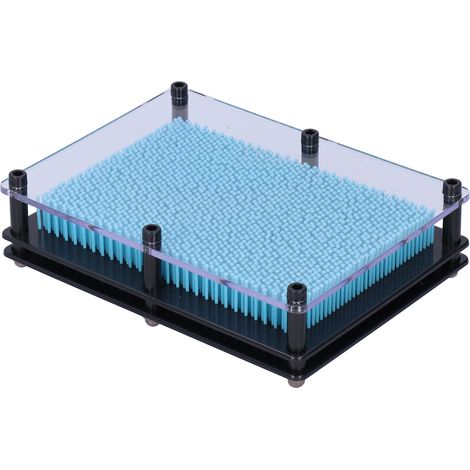 Pin Art Toy 3D Plastic Hand Print Model Cloning Colorful Changeable Kids Creative Gift LLight Blue (1/5)