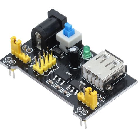 Lot de 5 modules d'alimentation pour plaque d'essai, régulateurs de tension CC bidirectionnels pour 3,3 V/5 V (1/5)