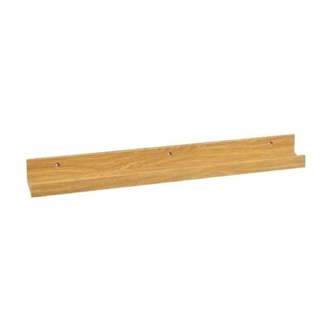 Étagère murale décorative - JUANIO - Coloris effet bois naturel - 60 x 6.5 x 5 cm - MDF - Charge 3-5 kg (1/4)