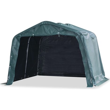 Weidezelt PVC 550 g/m² 3,3×3,2 m Dunkelgrün