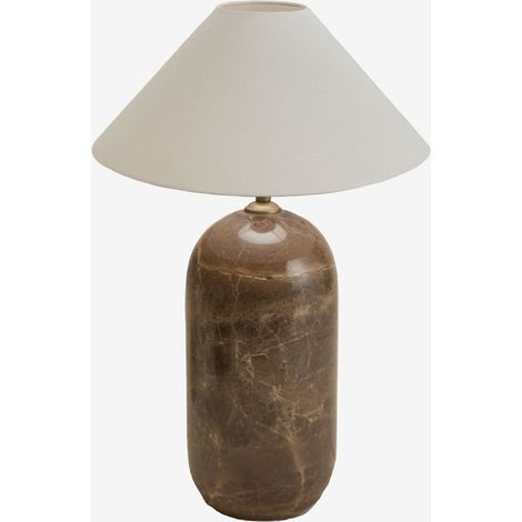SKLUM Tischlampe aus Naturstein Yalvira Brauner Marmor Emperador (1/5)