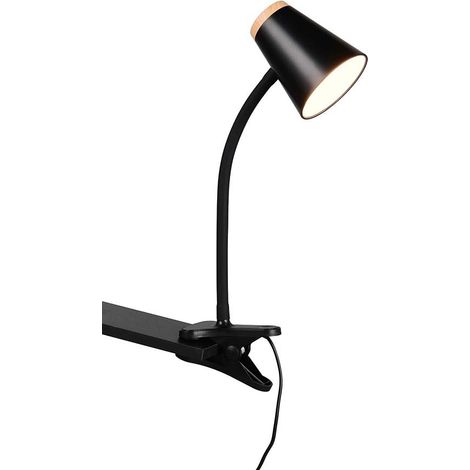 REALITY LED-Klemmleuchte PONGO, R25831102, 4,5W, 500lm, 3000K, schwarz (1/5)