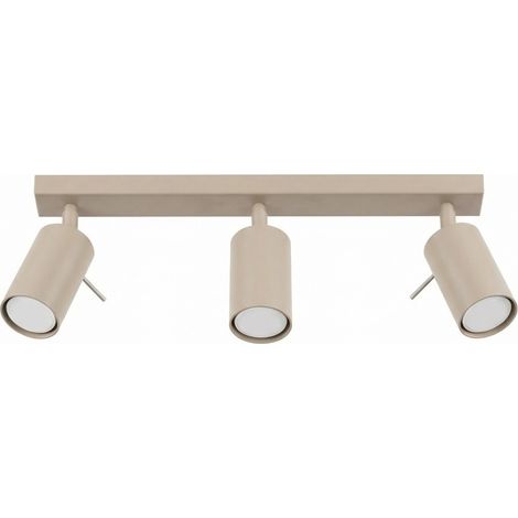 Plafoniere RING taupe 45x16x6cm Acciaio Sollux (1/5)