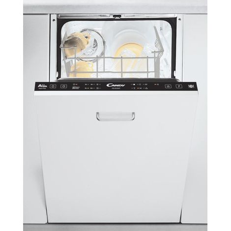 Candy – Lave-vaisselle encastrable 45 cm – 10 couverts – Classe énergétique A++ – Design compact pour intégration cuisine (1/7)
