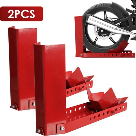 Randaco Motorradwippe 2x Motorrad vorne Verladehilfe Schiene Vorderradklemme Radwippe Motorrad Radklemme Motorradständer