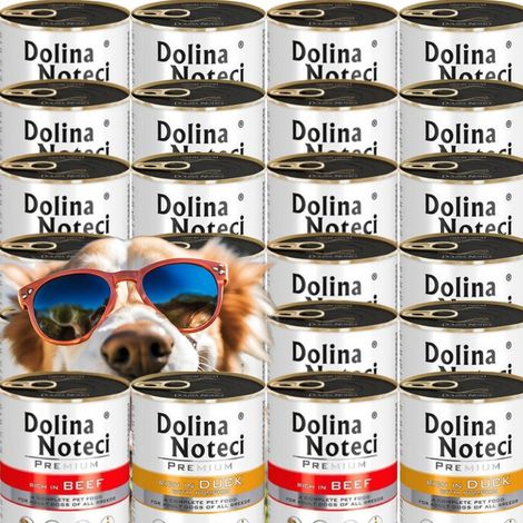 DOLINA NOTECI ALIMENTO UMIDO PER CANI PREMIUM MIX DI GUSTI 800g x 24 SENZA PESCE