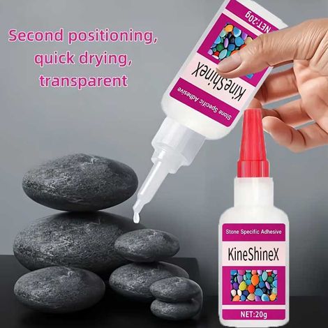 KineShineX Steinreparaturkleber ist ein schnell trocknender, hocheffizienter Zementkleber, der sich für Arbeitsplatten, Aquarien, Gartenarbeiten und kleine Kieselsteine eignet. (1/5)