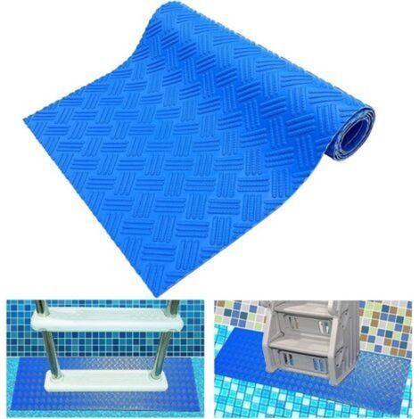 Poolleitermatte 23×90cm, Leitermatte mit rutschfester Oberfläche, Pooltreppenmatte, rutschfeste Stufenmatte, Poolbodenmatte für Poolleitern und Badezimmer (1/5)