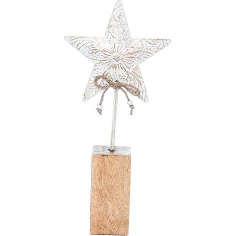 ARPIMEX Stella Natale in Metallo su Base 36 Cm