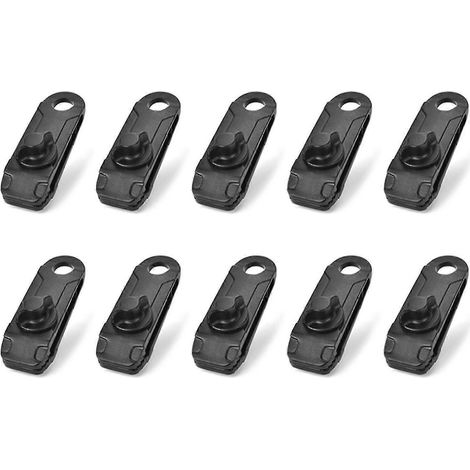 Clips de fixation réutilisables haute performance pour linoléum, lot de 10 pinces robustes pour bâche extérieure (style A) (1/5)