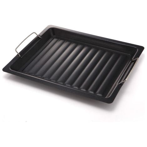 Poêle à Griller Antiadhésive pour Barbecue Charbon - Accessoires Barbecue et Outils de Cuisson Extérieur (1/3)