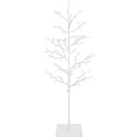 Micro Birch Christmas Tree White 120 cm Steel 279 LEDs vidaXL (1/5)