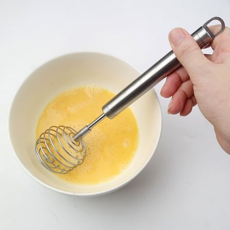 Batteur à œufs en fil d'acier inoxydable, batteur à œufs manuel, batteur à œufs manuel pour la cuisine domestique (1/5)