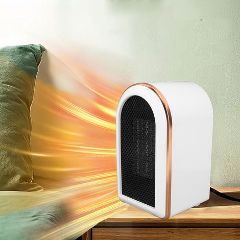 Tragbarer Tischlüfter, PTC-Heizelement, leise und schnelle Aufheizung, Kippschutz, Überhitzungsschutz, für den Innenbereich, schnelle Energieeinsparung, europäischer Standard 220 V. (1/5)
