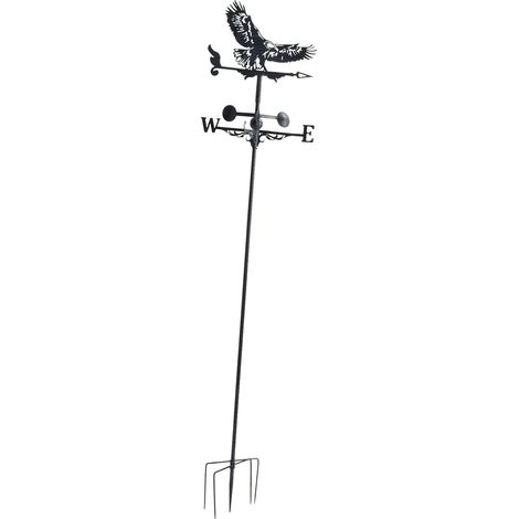 Girouette aigle en fer forgé, girouette de jardin décorative pour l'extérieur (1/5)