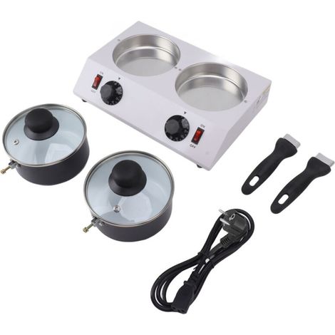 Schokoladenschmelzgerät, 2 Behälter, konstante Temperatur, elektrischer Temperiertopf zum Kochen, 80 W, EU-Stecker, 220 V