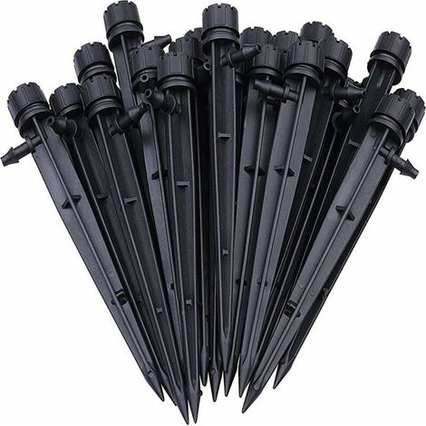 100pcs Goutteur Irrigation Réglable de Tuyau Système D'arrosage Automatique Goutte à Goutte Micro Gicleurs Drippers pour Plante Serre DIY Jardin (1/4)