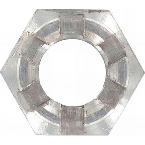 Ecrou hexagonal à créneau dégagé M12 Inox A2 - Boite de 100 pcs - EHK12A2