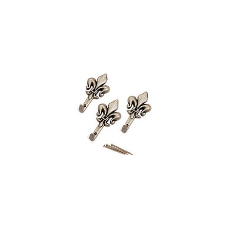GANCIO P/QUADRO GIGLIO 47 MM ARGENTO BL 3 PZ Q.TA 12