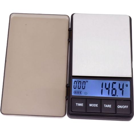 JHUBERS，Báscula de café precisa de 1000 g，Báscula digital con temporizador，Báscula de cocina portátil，Función de conteo y retención de piezas (1/5)