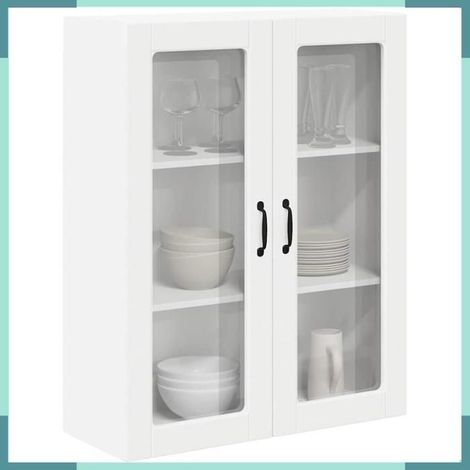 885155 Meuble mural de cuisine Montage mural Blanc 80 x 31 x 100 cm (1/5)