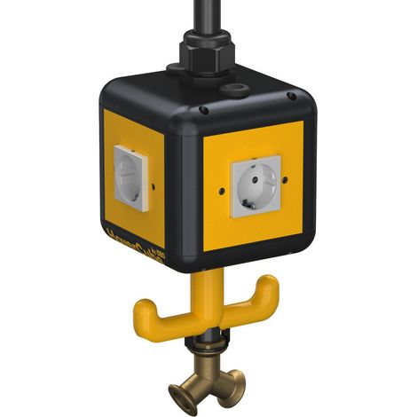 OBO Bettermann HoverCube IP20, Aire, Asa, equipado 140x140x1100 Poliamida negro grafito RAL 9011, 6109812