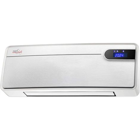 Termoventilatore a Parete 2000W PTC Warmy Wall Bianco con Timer e Telecomando