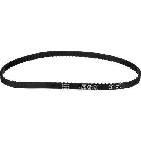 196XL 037 Timing belt, 98 teeth, black notched rubber, 10mm width, 5.08mm pitch, Timing belt for 3D printer (1/5)