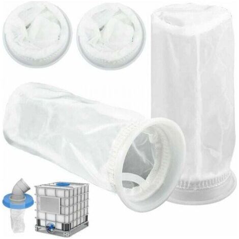 Lot de 4 filtres en nylon pour réservoir d'eau de pluie IBC 1 000 L, couvercle de réservoir IBC, filtre en nylon pour réservoir d'eau de pluie IBC