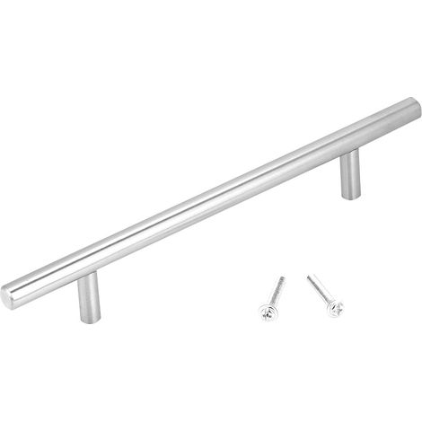 Poignées de traction d'armoire en T en acier inoxydable, boutons de porte de cuisine pour meubles (300mm) (1/5)