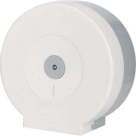 Porte-essuie-tout rond en plastique pour salle de bain et WC (couleur blanche) (1/5)