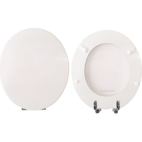 Copriwater Wind Vitruvit legno rivestito in resina poliestere bianco come originale (1/4)