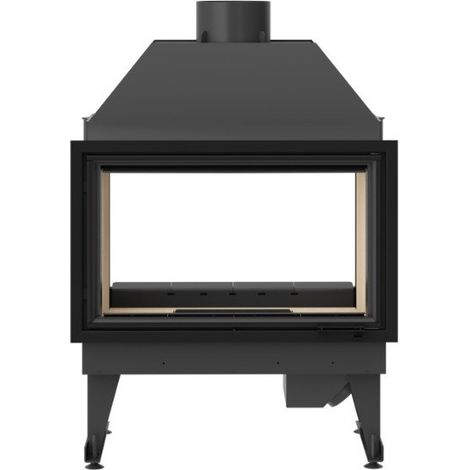 Insert cheminée à bois MOLDI 19 kW vision sur 2 côtés (1/5)