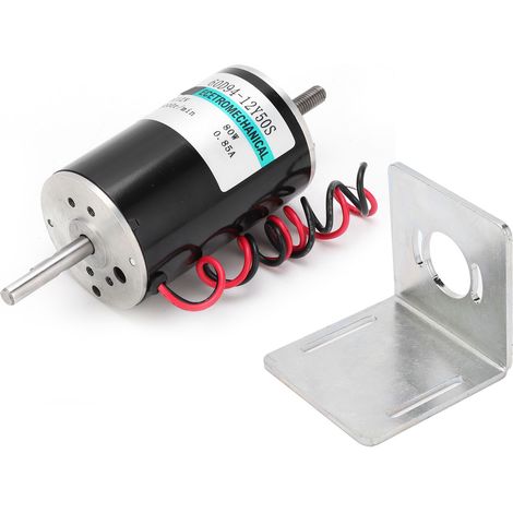 Moteur DC 80W haute vitesse, double arbre réversible, régulation de vitesse 12V XD60D9412Y50S avec support (1/5)