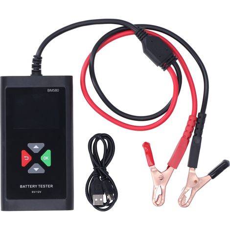 Tragbarer 6V/12V-Batterietester für Auto und Industrie mit 2,4-Zoll-TFT-Farbdisplay