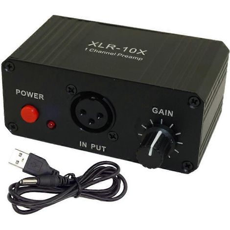 XLR-10X 1-Kanal-Interface, symmetrischer Audioverstärker, dynamischer Mikrofonvorverstärker NE5532 (1/5)