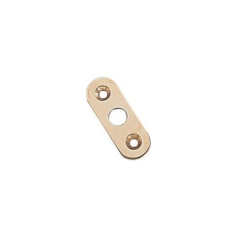 Gâche Plate pour targette type verrou couchette finition laiton - A LENNE