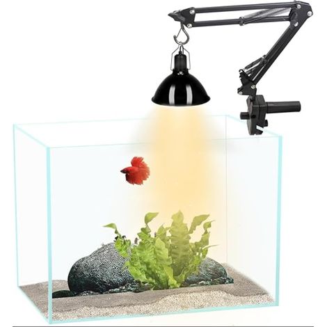 Support de Lampe Chauffante pour Reptiles,Réglable Rotation à 360 ° Support de Lampe pour Terrarium Reptiles Tortues Araignées Geckos Lézards (1/5)