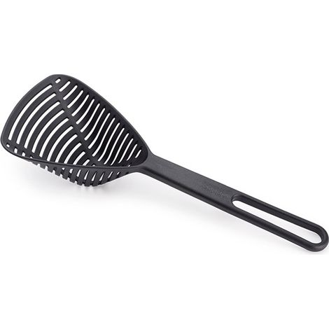 Colino Joseph Joseph Duo Spoon Colander Nero, dal design moderno e funzionale, ideale per scolare facilmente gli alimenti, resistente e pratico per la vostra cucina.