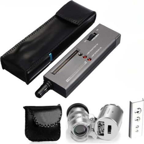 Testeur de diamants, conducteur thermique et loupe d'identification, testeur de dureté, indicateur LED. Outils de précision pour identifier l'authenticité des diamants et des jades. (1/5)