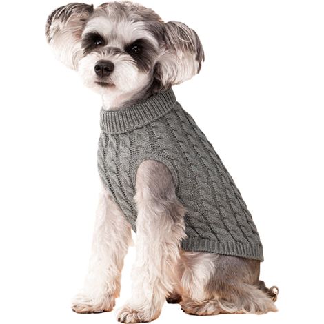 Pull Pour Chien - Tricot Acrylique - Chaud et Confortable - Sans Manches - Pour Chiens de Petite et Moyenne Taille - XS à XL (1/5)