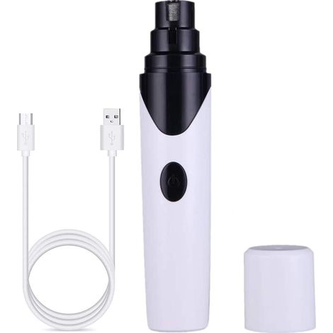 QAZQA Lime a Ongle Electrique Chien Coupe Griffe Rechargeable pour Tondeuse à Ongles pour Chien Coupe-Ongles Chien électrique Silencieux avec USB pour Le Soin des Griffes Petit à Moyen Chien (1/5)
