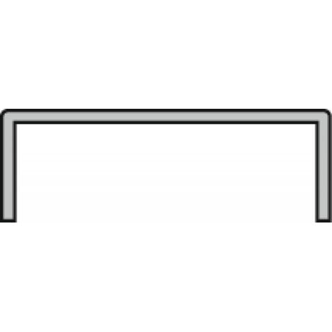 Bandes de chant placage - Profils U rigide - Type U / UR - Blanc, pour panneaux d'épaisseur 22mm longueur 2,75 m - NORDLINGER